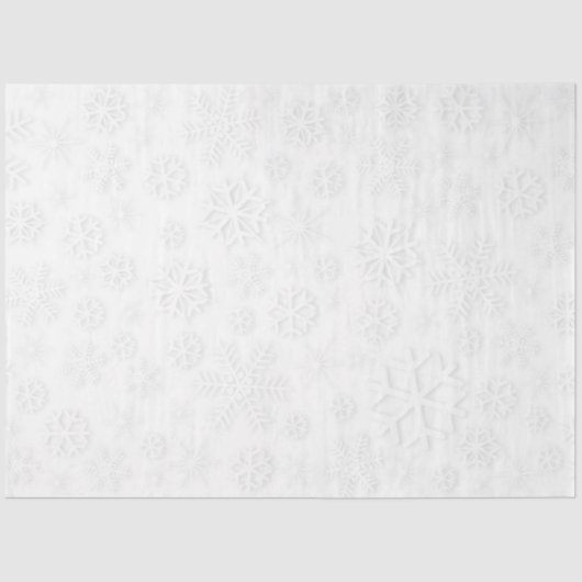 Witte sneeuwvlokken tissuepapier (Voorkant)