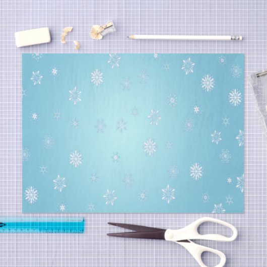 Witte sneeuwvlokken tissuepapier (Craft)
