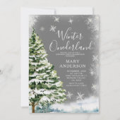 Witte Sneeuwvlokken Winter Onederland 1e verjaarda Kaart (Voorkant)