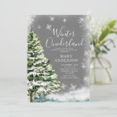 Witte Sneeuwvlokken Winter Onederland 1e verjaarda Kaart (Staand voorkant)