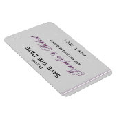 Witte Sneeuwvlokken Zilveren Bruiloft Save the Dat Magneet (Rechterzijde)