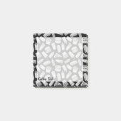 Witte Snelle Voedsel Iconen Patroon Post-it® Notes (Voorkant)