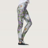 Witte snijbloemen Leggings van lentevloeren (Rechts)