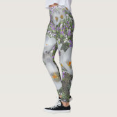 Witte snijbloemen Leggings van lentevloeren (Links)