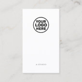 Witte sociale media QR-code Voeg Logo toe Visitekaartje (Voorkant)