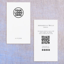 Witte sociale media QR-code Voeg Logo toe
