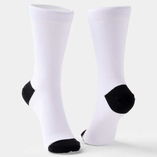 Witte sokken unisex (Gebogen)