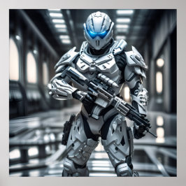 witte soldaat poster