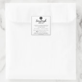 Witte Sourdough Ingrediënten Cottage Wet Sticker (Tas)