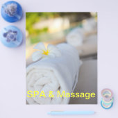 Witte SPA-handdoek Flyer (Enkel)