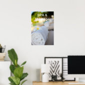 Witte SPA-handdoek Poster (Thuiskantoor)