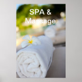 Witte SPA-handdoek Poster (Voorkant)