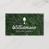 Witte Spade Groene bladeren Tuinieren Diensten Visitekaartje (Voorkant)