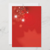 Witte Sparen en Rode Kerstballen Kaart (Achterkant)