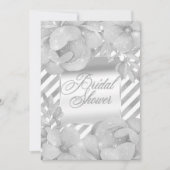 Witte Sparkle Glam Glitter Bloemen Vrijgezellenfee Kaart (Voorkant)