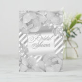 Witte Sparkle Glam Glitter Bloemen Vrijgezellenfee Kaart (Staand voorkant)