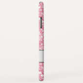 Witte sparren en roze glitterpatroon Case-Mate iPhone case (Achterkant/rechts)