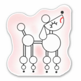 Witte Speelgoed Podle Aangepast gesneden vinylStic Sticker