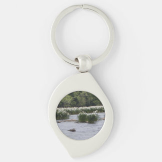 Witte Spiderlelie sleutelhanger