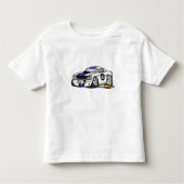 Witte spierauto cartoon - Kies achtergrondkleur Kinder Shirts (Voorkant)