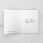 Witte spijt met water lelies sympathie kaart (Binnen)