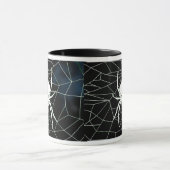 Witte spin in web, webbing mok (Midden)