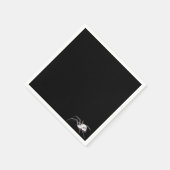 Witte spin servet (Hoek)