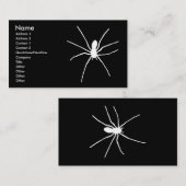 Witte spin visitekaartje (Voorkant / Achterkant)