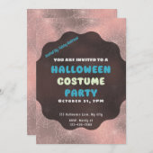 Witte Spinnenwebben op Roos Gouden Achtergrond Hal Kaart (Voorkant / Achterkant)