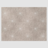 Witte spinnenwebs op Tan-decoupage Tissuepapier (Voorkant)