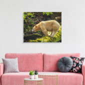 Witte Spirit Bear Canvas Afdruk (Insitu (Woonkamer))