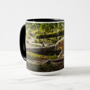 Witte Spirit Bear Jaagt Mok