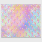 witte spits cadeaupapier (Vlak)