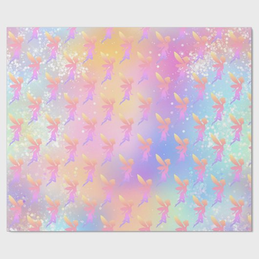 witte spits cadeaupapier (Vlak)