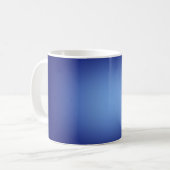 Witte spotlicht op blauw koffiemok (Voorkant links)