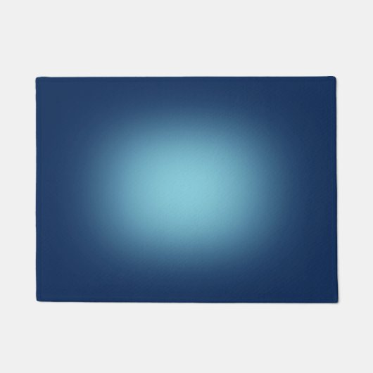 Witte spotlight op blauw deurmat (Voorkant)