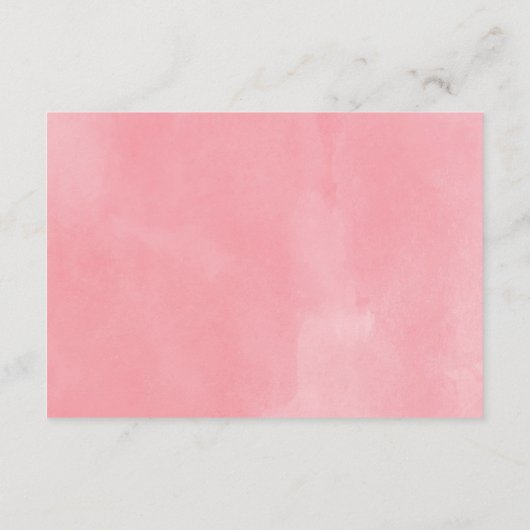 Witte sprookjeslichtjes Rustieke Roze Ontvangstkaa Informatiekaartje (Achterkant)