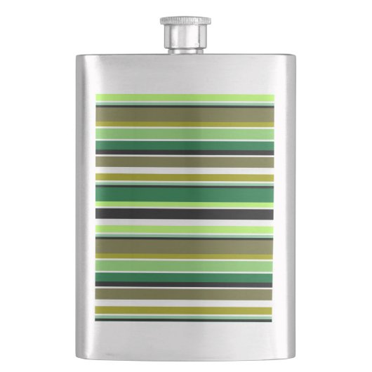 Witte staafjes met fijne groene streep flacon (Voorkant)
