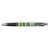 Witte staafjes met fijne groene streep pen (Achterkant)