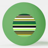 Witte staafjes met fijne groene streep pingpongbal (Achterkant)