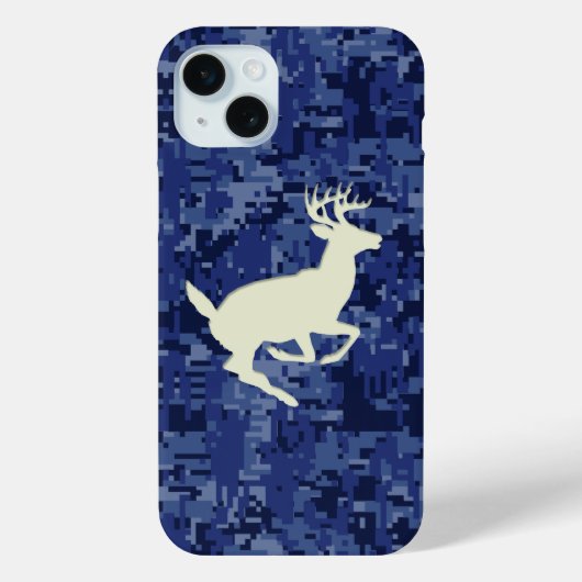 Witte staart Buck op Navy digitale camo achtergron Case-Mate iPhone Case (Achterkant)