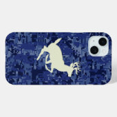 Witte staart Buck op Navy digitale camo achtergron Case-Mate iPhone Case (Achterkant (horizontaal))