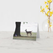 Witte staart en vlag kaart (Gele Bloem)