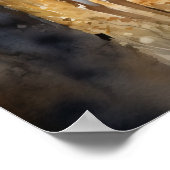 Witte Staart Herten Woodland Animal Art Print post (Hoek)