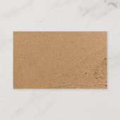 Witte staartvis op Tan Beach Zand, Casual kust Visitekaartje (Achterkant)