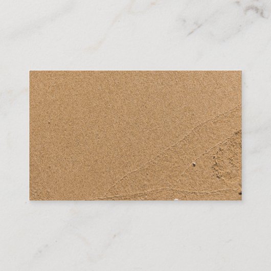 Witte staartvis op Tan Beach Zand, Casual kust Visitekaartje (Achterkant)