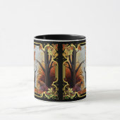 Witte staartwat en herfstbos mok (Midden)