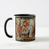 Witte staartwat en herfstbos mok (Links)