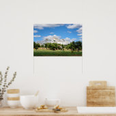 Witte stad Ostuni met olijfbomen, poster van Pugli (Keuken)