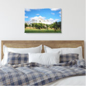 Witte stad Ostuni met olijfbomen, Puglia canvas (Insitu (Slaapkamer))